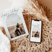 フォトホリデーカード |アーチ型フォトクリスマスカード サンキューカード