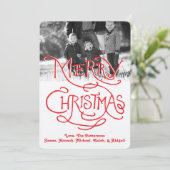 フォトホリデーカード：アーティザンクラフトメリークリスマス シーズンカード (スタンド正面)