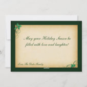 フォトホリデーカード シーズンカード (裏面)