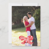 フォトホリデーカード:タイポグラフィメリークリスマス シーズンカード (裏面)