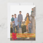 フォトホリデーカード:メリークリスマスリース写真 シーズンカード (裏面)