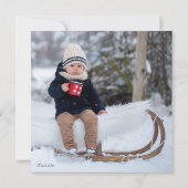 フォトホリデーカード |ヴィンテージオーナメント シーズンカード (裏面)