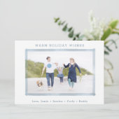 フォトホリデーカード|沿岸ビーチクリスマス シーズンカード (スタンド正面)