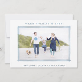 フォトホリデーカード|沿岸ビーチクリスマス シーズンカード