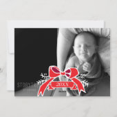 フォトホリデーカード：黒板メリークリスマス シーズンカード (裏面)