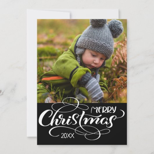 フォトホリデーカード | Merry Christmas応援 シーズンカード (正面)