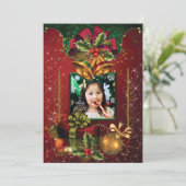 フォトホリデークリスマスグリーティングカード シーズンカード (スタンド正面)