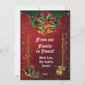 フォトホリデークリスマスグリーティングカード シーズンカード (裏面)