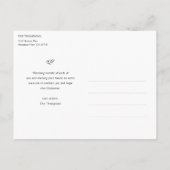 フォトホリデーパーソナライズされたはがきテンプレート シーズンポストカード (裏面)