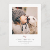 フォトホリデーパーソナライズされたはがきテンプレート シーズンポストカード (正面)