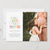 フォトホリデーメリー妊娠の増加 案内状 (正面)