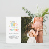 フォトホリデーメリー妊娠の増加 案内状 (スタンド正面)