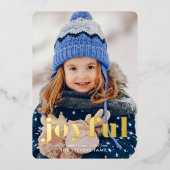 フォトホリデーモダンを楽しむ 箔シーズンカード (正面)