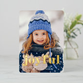 フォトホリデーモダンを楽しむ 箔シーズンカード (立ち正面)