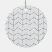 フォトホリデーモダンズクリスマス セラミックオーナメント (裏面)