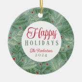 フォトホリデーリーフ セラミックオーナメント (正面)