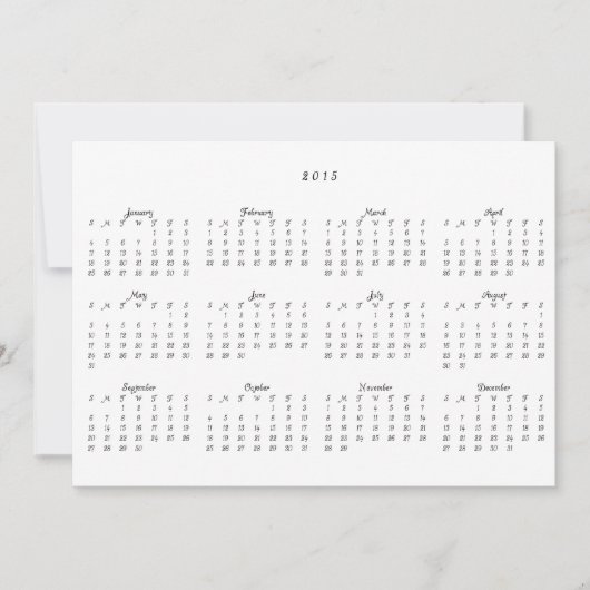 フォトホリデー2015カレンダークリスマスカード シーズンカード (正面)