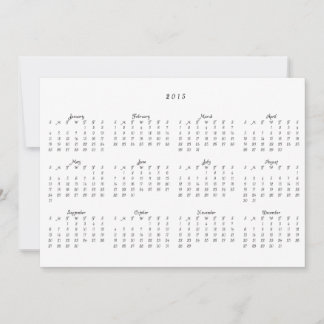 フォトホリデー2015カレンダークリスマスカード シーズンカード