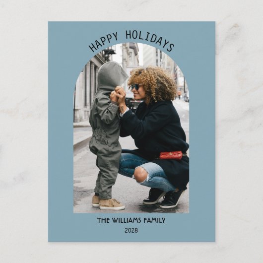 フォトホリデー：クリスマスと新年の挨拶 シーズンポストカード (正面)