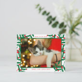 フォトホリデー |クリスマスホリー&ベリーノエル シーズンカード (スタンド正面)