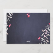 フォトホリモダンーベリーハッピーホリデー シーズンカード (裏面)