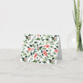 フォトホリーベリークリスマスツリーの挨拶 シーズンカード (裏面)