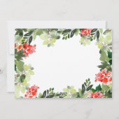 フォトホリーベリークリスマスツリーの挨拶 シーズンカード (裏面)