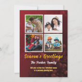 フォトホリーベリーレッドインスタグラムクリスマスカード シーズンカード (正面)