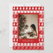 フォトホリ赤と白クラシカルデーカード シーズンカード (正面)