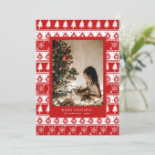 フォトホリ赤と白クラシカルデーカード シーズンカード (スタンド正面)