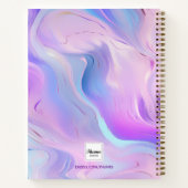 フォトホロフカスタムィックピンクパープルモノグラム ノートブック (裏面)