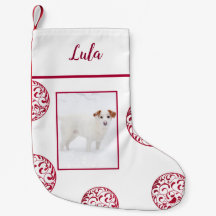 フォトホワイトバーガンディオーナメントパーソナライズされたズ