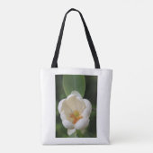 フォトホワイトマグノリア花開花- トートバッグ (裏面)