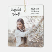 フォトホームスクール卒業 セラミックオーナメント (左)