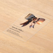 フォトボウエレガント澄んキンセアニェラ アクリル招待状 (レイダウン)