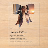 フォトボウエレガント澄んキンセアニェラ アクリル招待状 (正面)