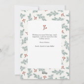 フォトボタニカルクリスマスカード シーズンカード (裏面)