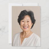 フォトボホフローラ60誕生日 招待状 (裏面)