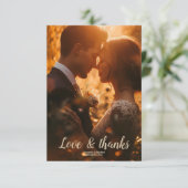 フォトボホ秋ワイルドフラー結婚ズ サンキューカード (スタンド正面)