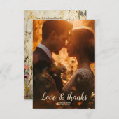 フォトボホ秋ワイルドフラー結婚ズ サンキューカード (正面/裏面)