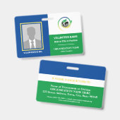 フォトボランティア非営利NGO Any Colorテンプレート バッジ (表裏)