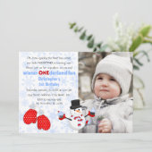 フォトボーイズウィンターワンダーランド誕生日パーティー 招待状 (スタンド正面)