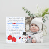 フォトボーイズウィンターワンダーランド誕生日パーティー 招待状 (スタンド正面)