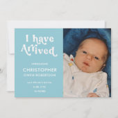 フォトボーイベビー誕生のお知らせ 案内状 (正面)