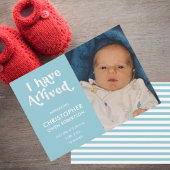 フォトボーイベビー誕生のお知らせ 案内状