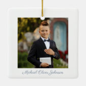 フォトボーイ宗教十字第1聖餐式 セラミックオーナメント (裏面)