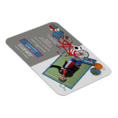 フォトボーイ小学校卒業パーティー招待状 マグネット (右側)