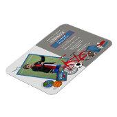 フォトボーイ小学校卒業パーティー招待状 マグネット (左側)