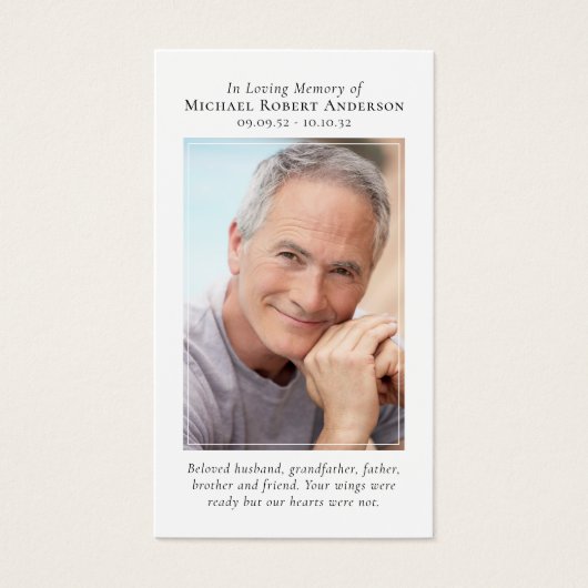 フォトボート海記念祈りの言葉カード (正面)