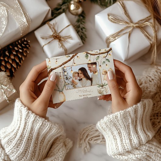 フォトボ素朴タニカルクリスマス シーズンカード